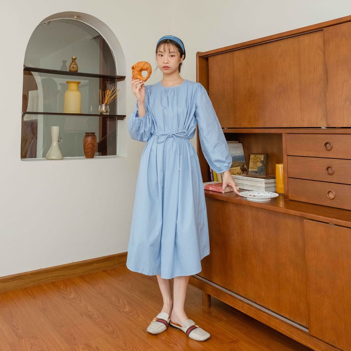 Kimmame - Jazzie Cotton 長袖連身裙