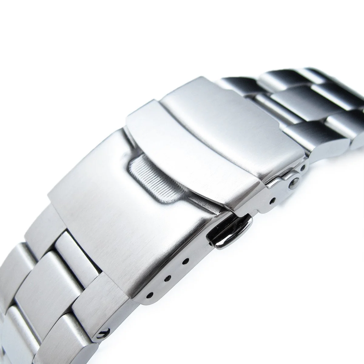 萬年鐘錶 - 太空人錶帶    20mm 各大品牌皆可使用 全實心三板式不鏽鋼錶帶  潛水錶可使用