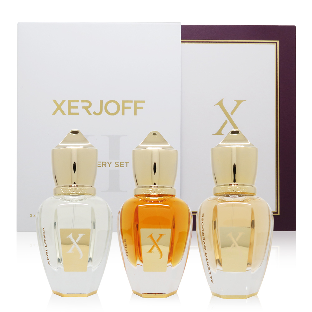 Xerjoff 旅行小香禮盒 II 15mlx3入 (MUSE繆思-APOLLONIA阿波羅尼亞-ACCENTO OVERDOSE過癮 ) 效期至：2026.10