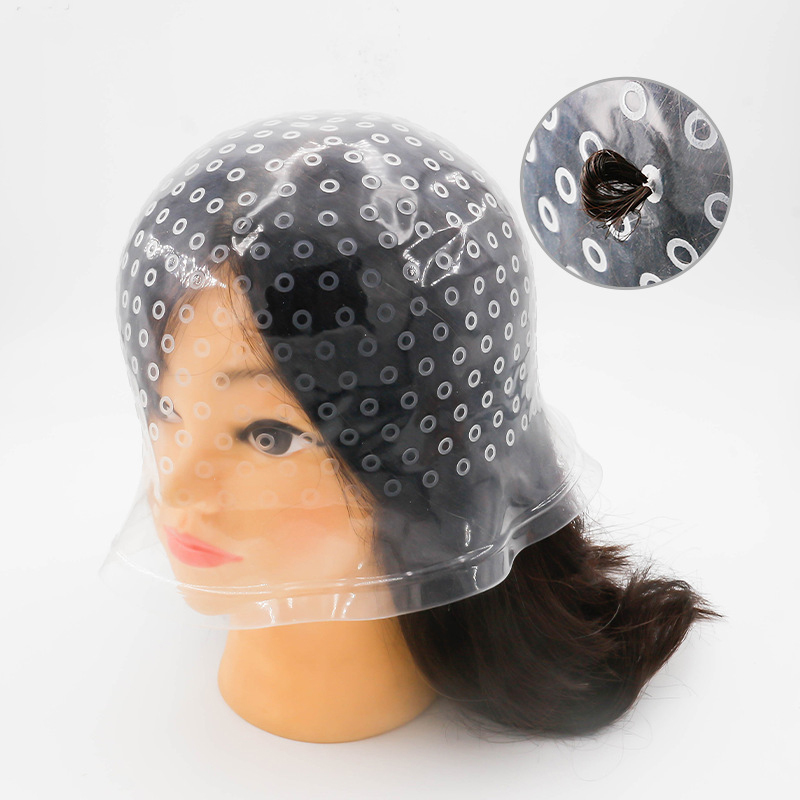 透明矽膠挑染帽