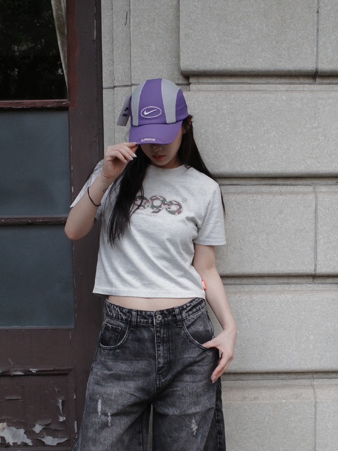 <線上SALE❤️‍🔥>王嘉爾同款Supreme Nike Running Hat 老帽  紫色