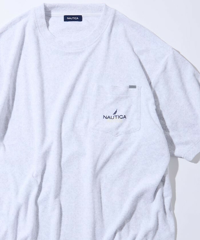 "代購" Nautica Striped Pattern 絨面 口袋T