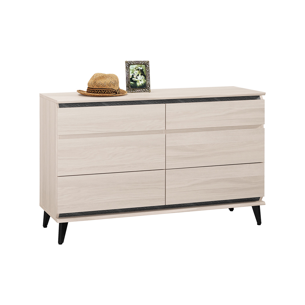 珊卓4尺六斗櫃/六抽收納櫃/置物櫃