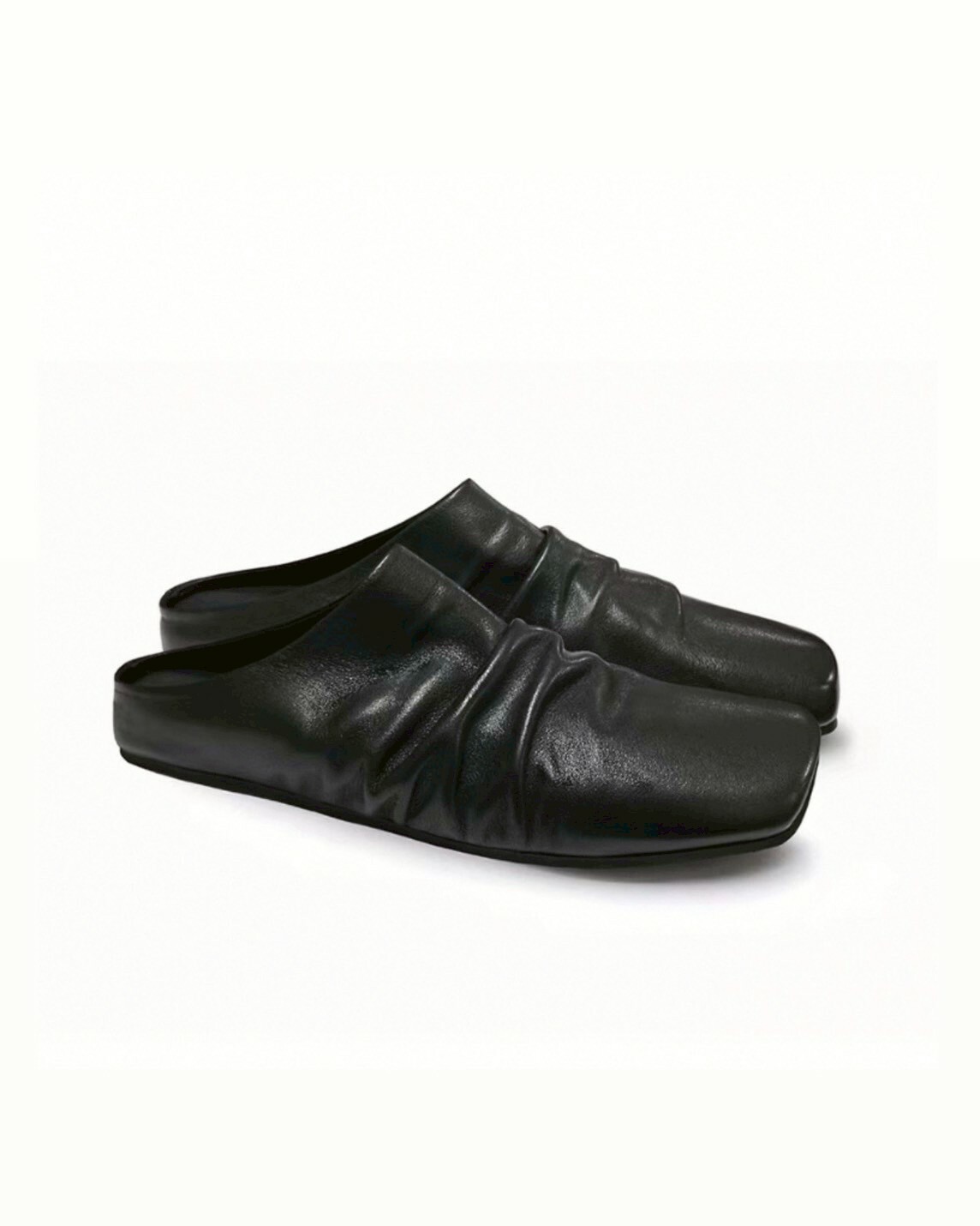 JCA 褶皺 雙層牛皮 芭蕾鞋 拖鞋 皮革 #鞋子