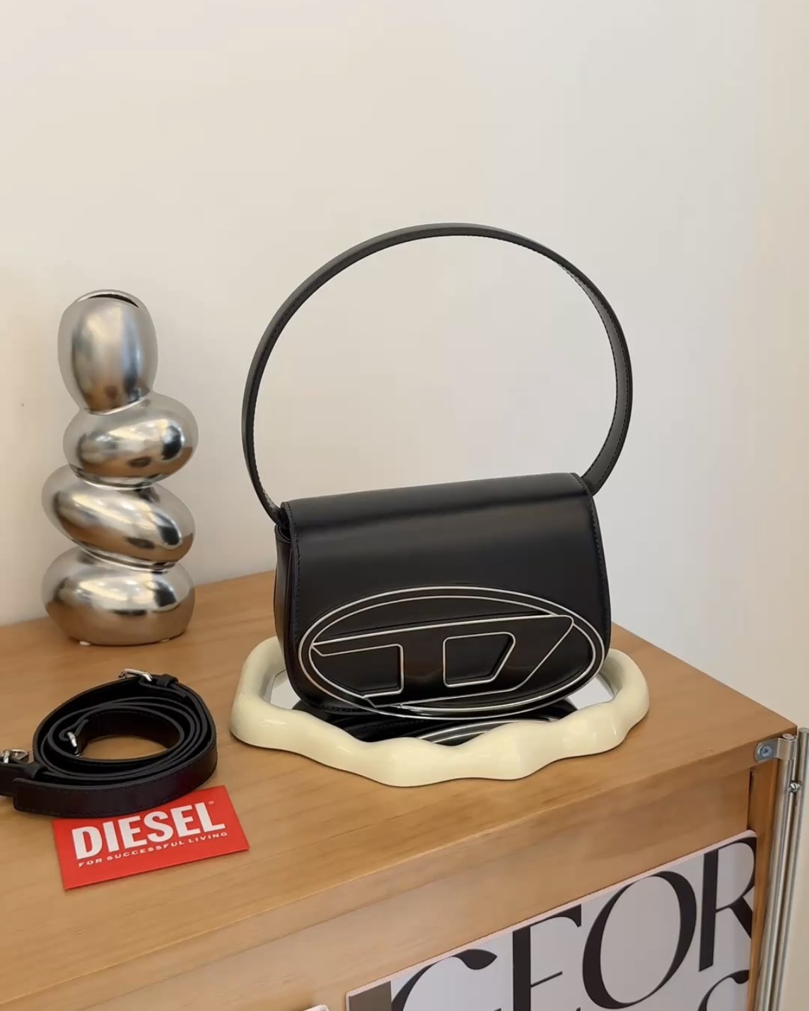DIESEL｜1DR 叮噹包 黑色