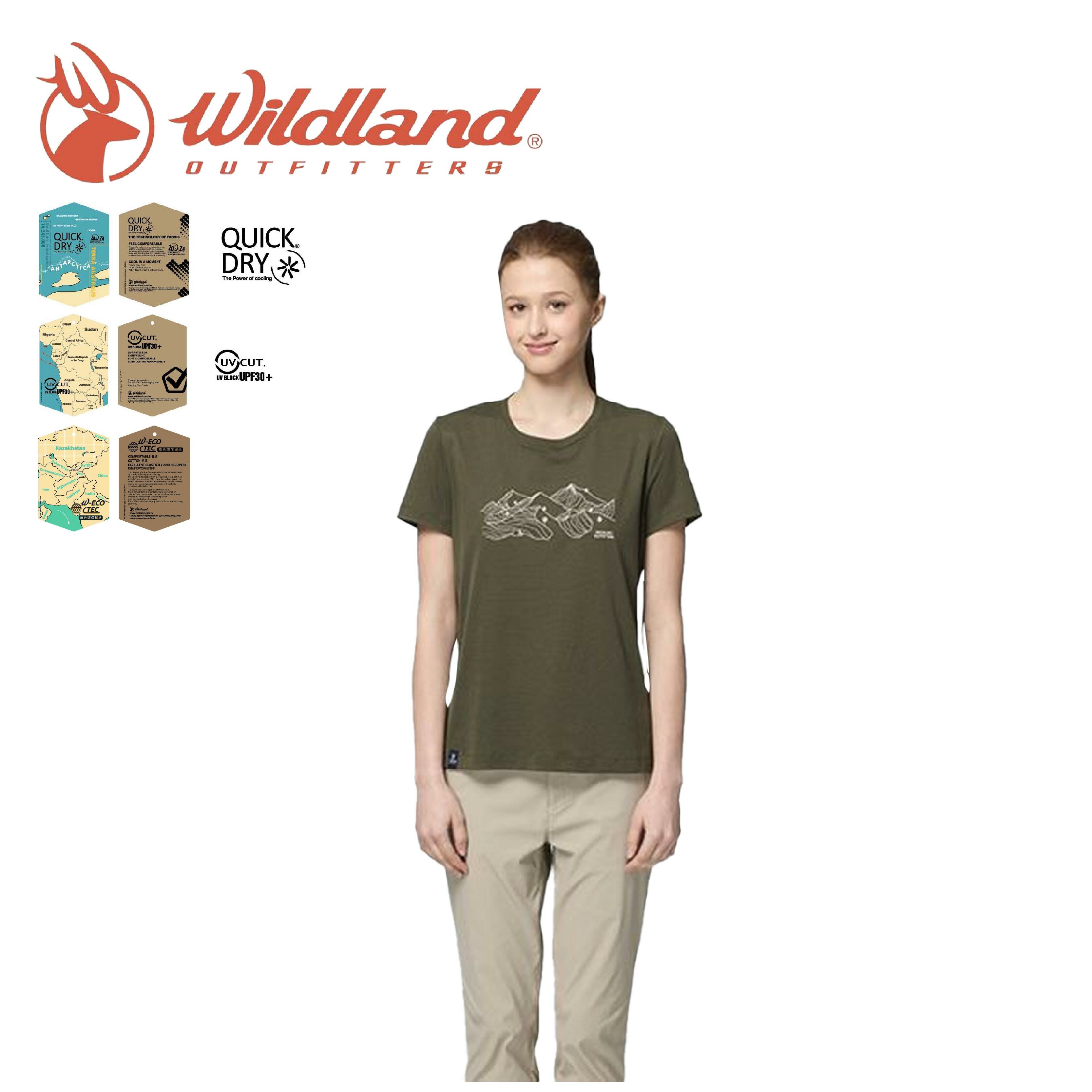Wildland 荒野 女生態印花抗UV短袖機能衣 女款 (2色) 10WB31627