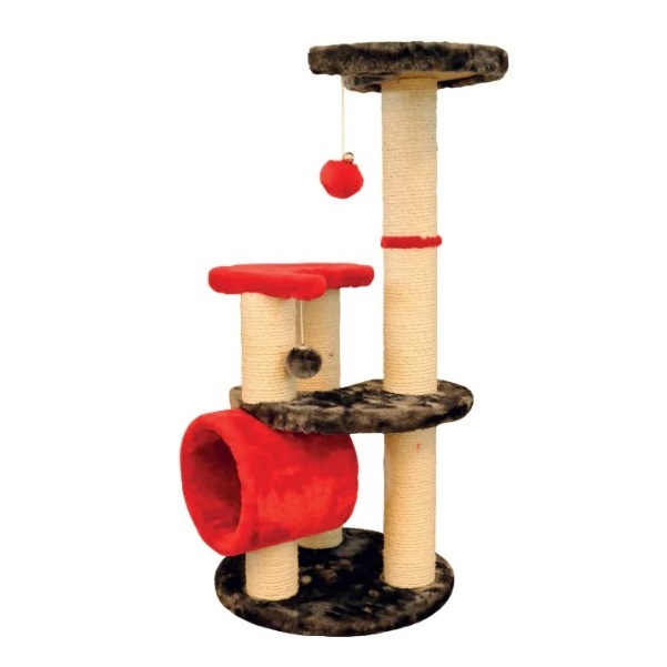 M-Pets Montblanc Cat Tree Sisal Red & Grey