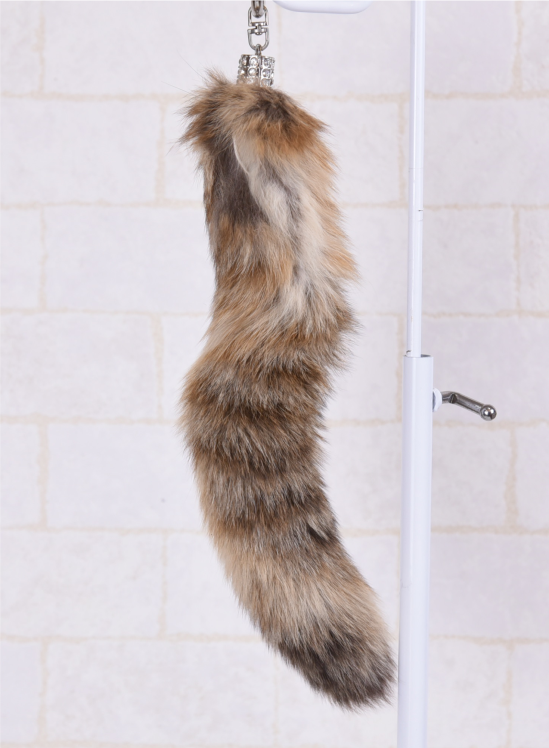 毛毛尾巴鑰匙圈(狸貓)