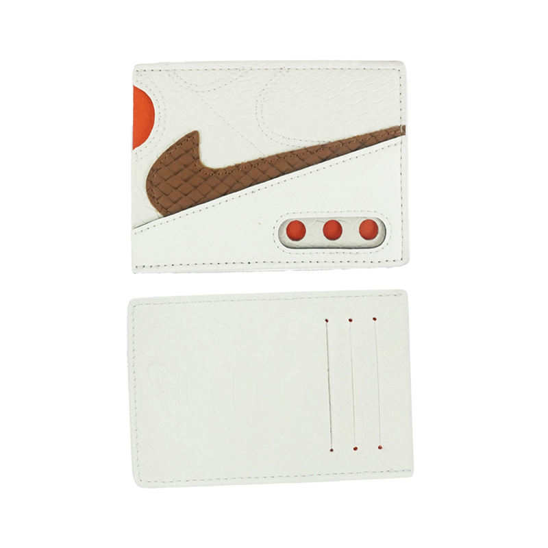 NIKE ICON AIR MAX 90 SMAKE 咖橘色 蛇紋 信用卡 證件夾 卡夾 卡片包【IF1664-120】