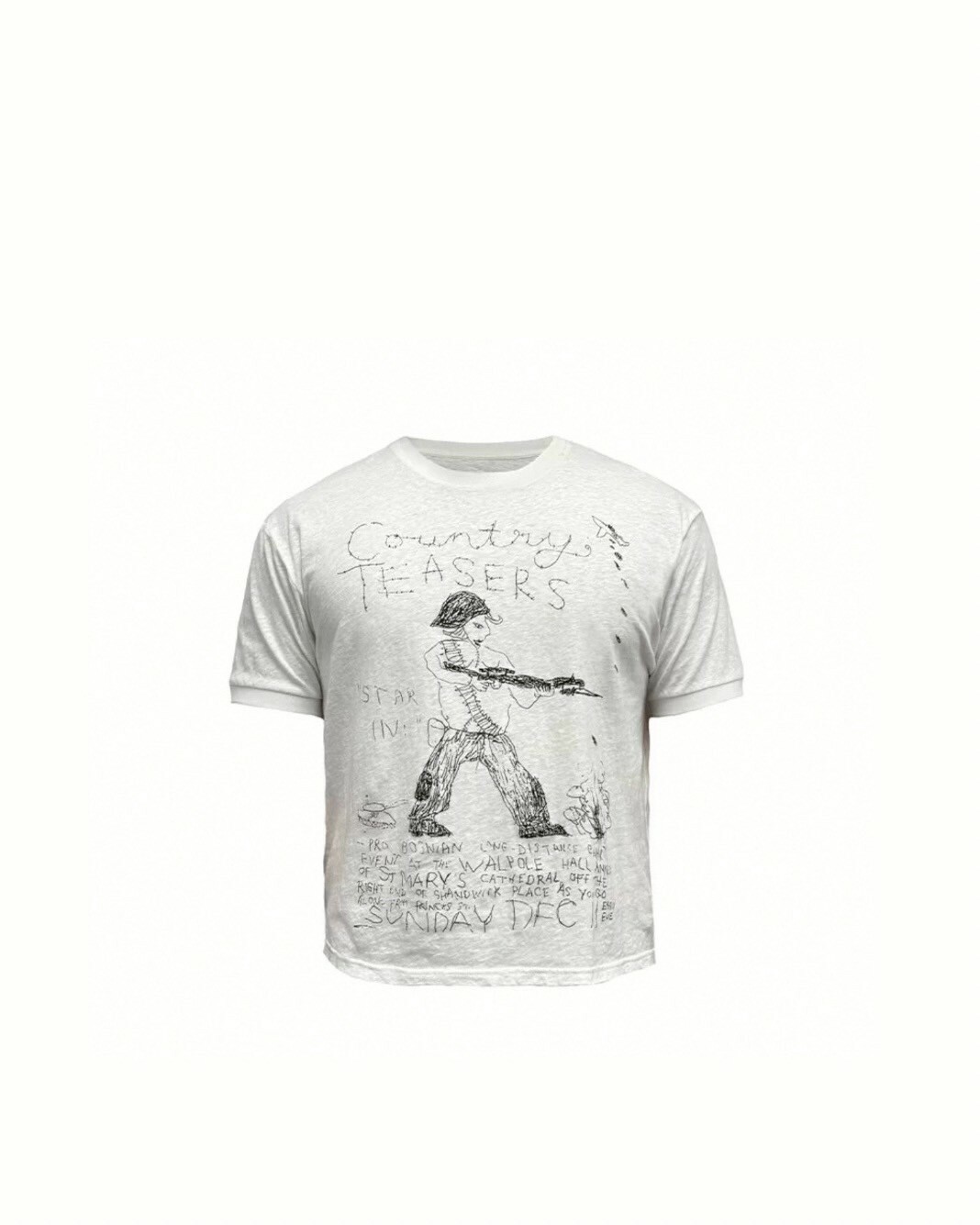 JCA 戰爭 螺紋袖口 印花 合身版型 上衣 #短袖