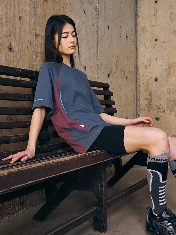 Enshadower隱蔽者 索羅娜涼感速乾撞色拼接運動球衣