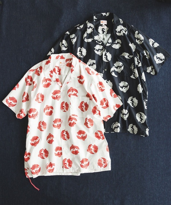 『代購+現貨商品』2025SS BEAMS JAPAN 鶴亀 OPEN COLLAR SHIRT 短袖 襯衫 現貨 11011565563