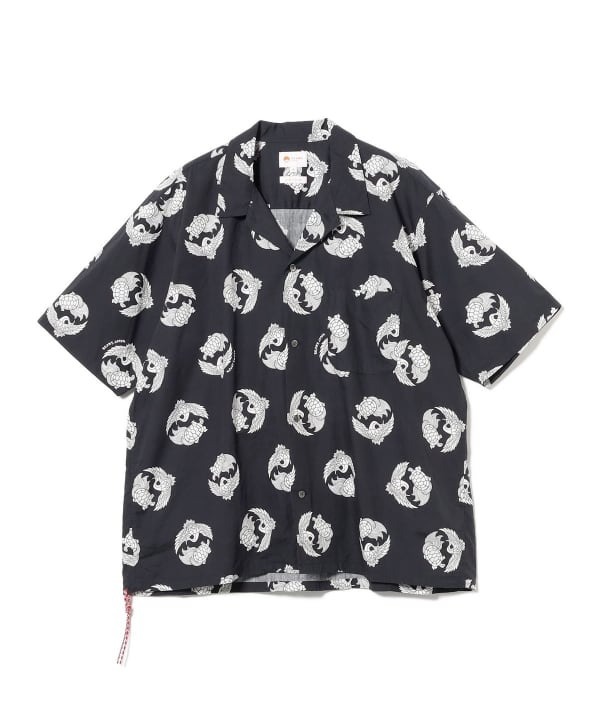 『代購+現貨商品』2025SS BEAMS JAPAN 鶴亀 OPEN COLLAR SHIRT 短袖 襯衫 現貨 11011565563
