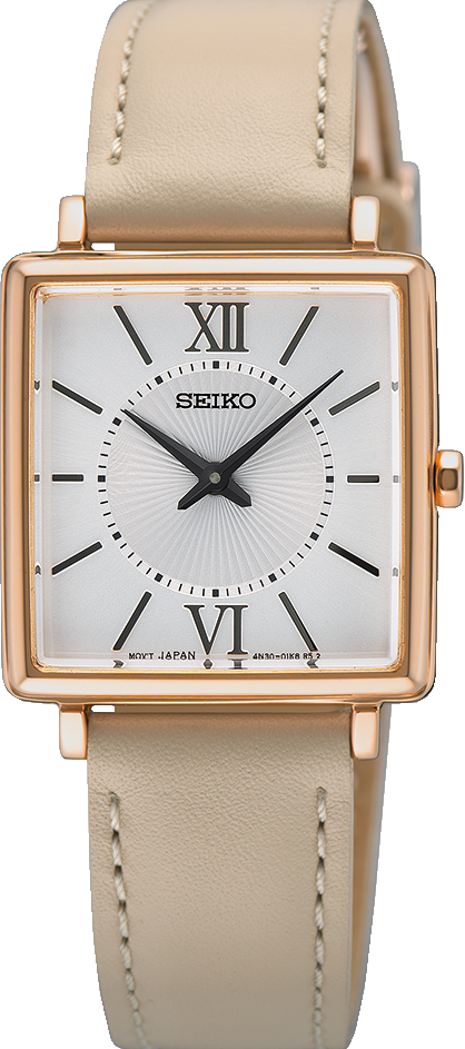 萬年鐘錶 - SEIKO  CS系列  經典優雅方形女錶  SWR114P1 / 4N30-00N0W 錶徑25.1MM