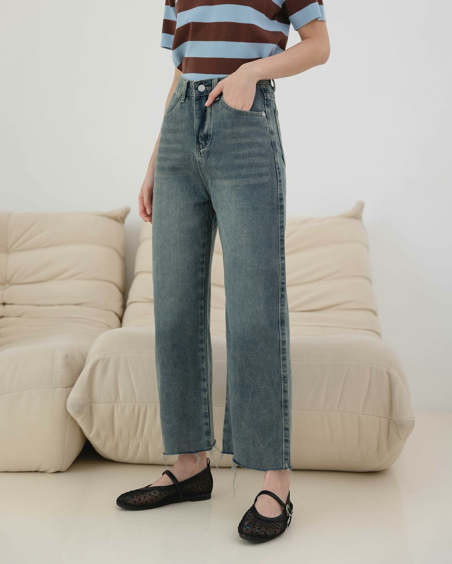 Kimmame - Karl 九分牛仔褲