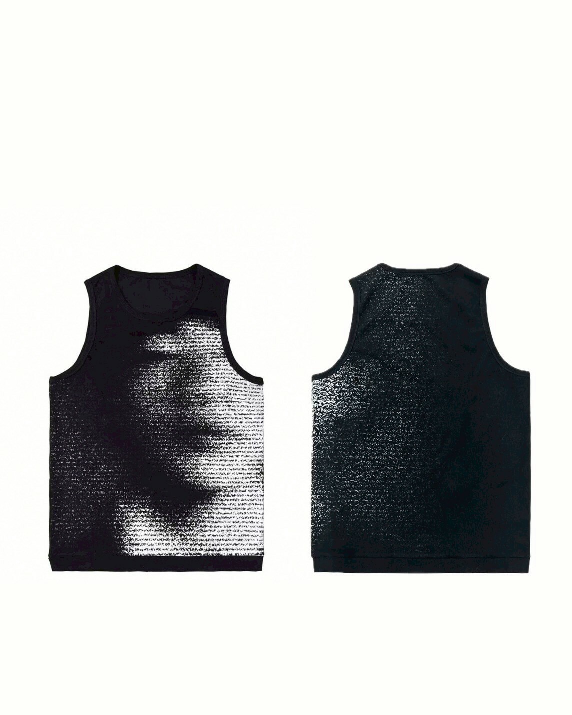 JCA 人像印花 螺紋 #背心