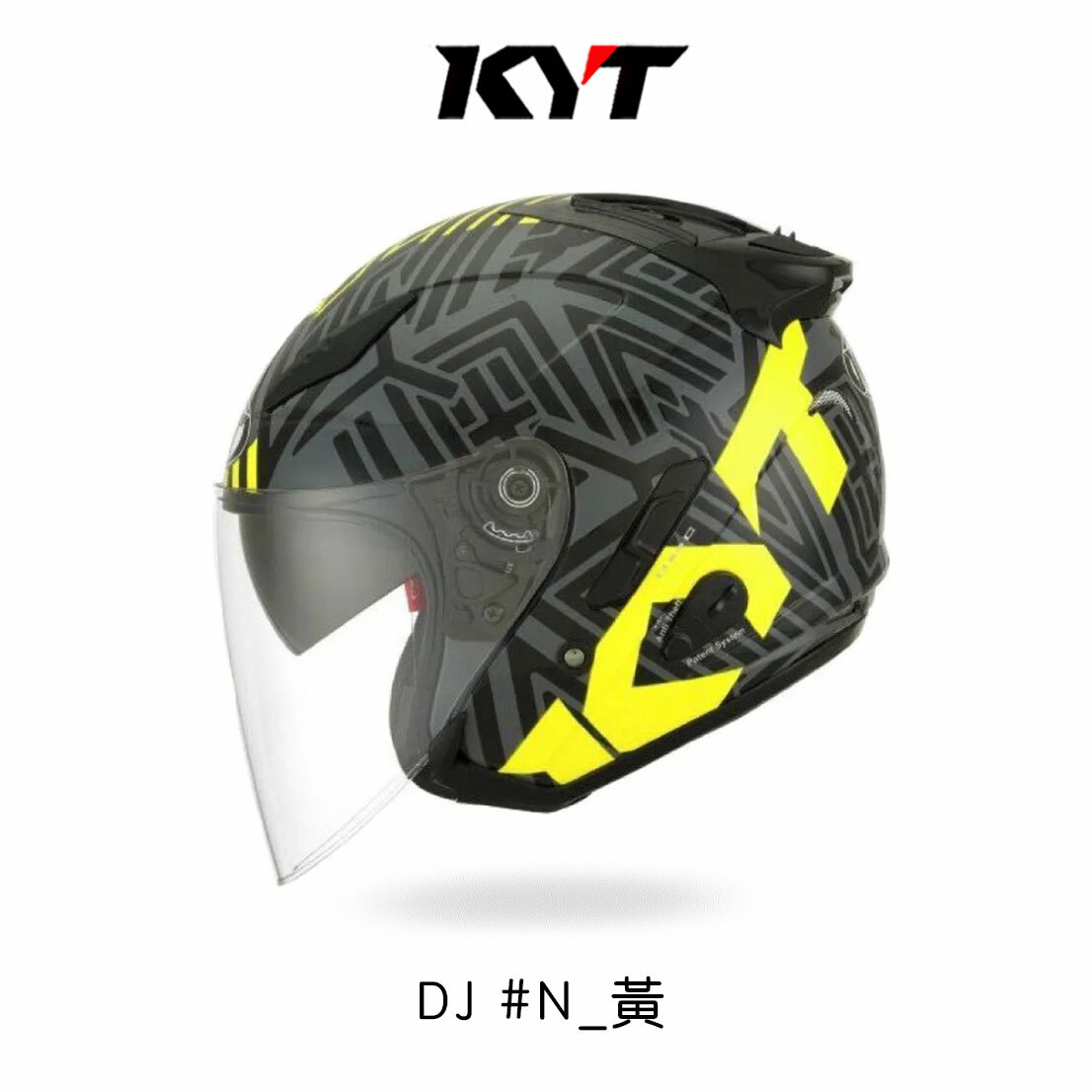 KYT DJ #N 半罩安全帽 黃