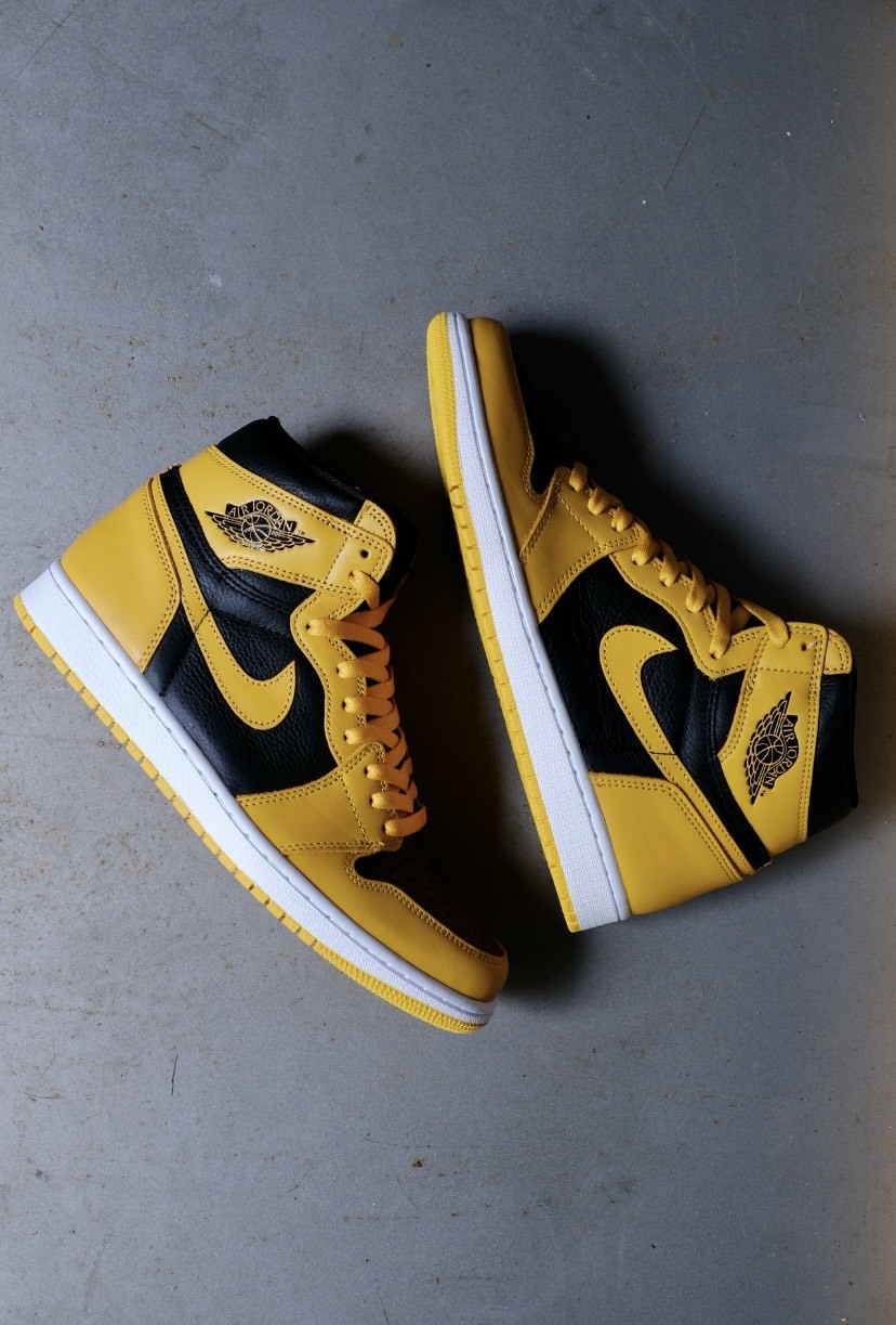 Air Jordan 1 Retro High OG '' Pollen '' 黑黃 555088-701