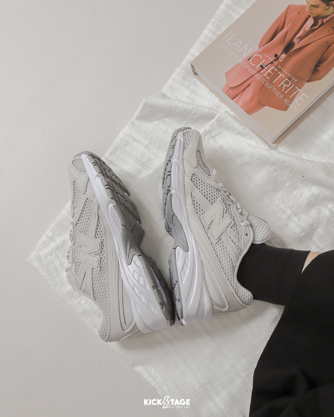 男女鞋 NEW BALANCE 740 淺灰 網布 透氣 復古 老爹鞋 休閒鞋【U740GS2】NB740