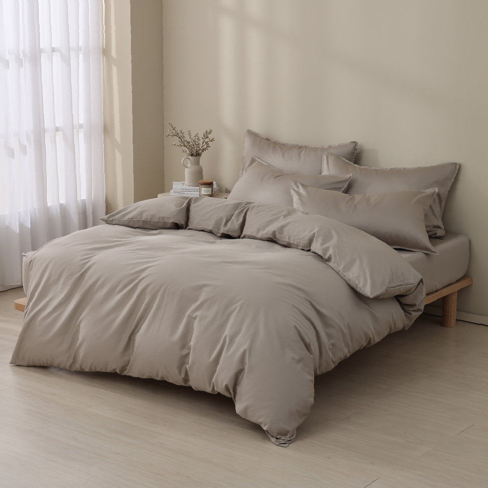 300織精梳純棉｜100%純棉｜泰迪棕｜單品&床包被套組