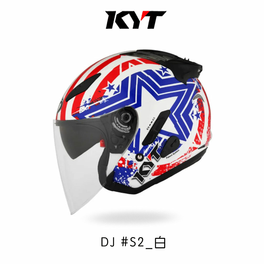 KYT DJ #S2 半罩安全帽 白