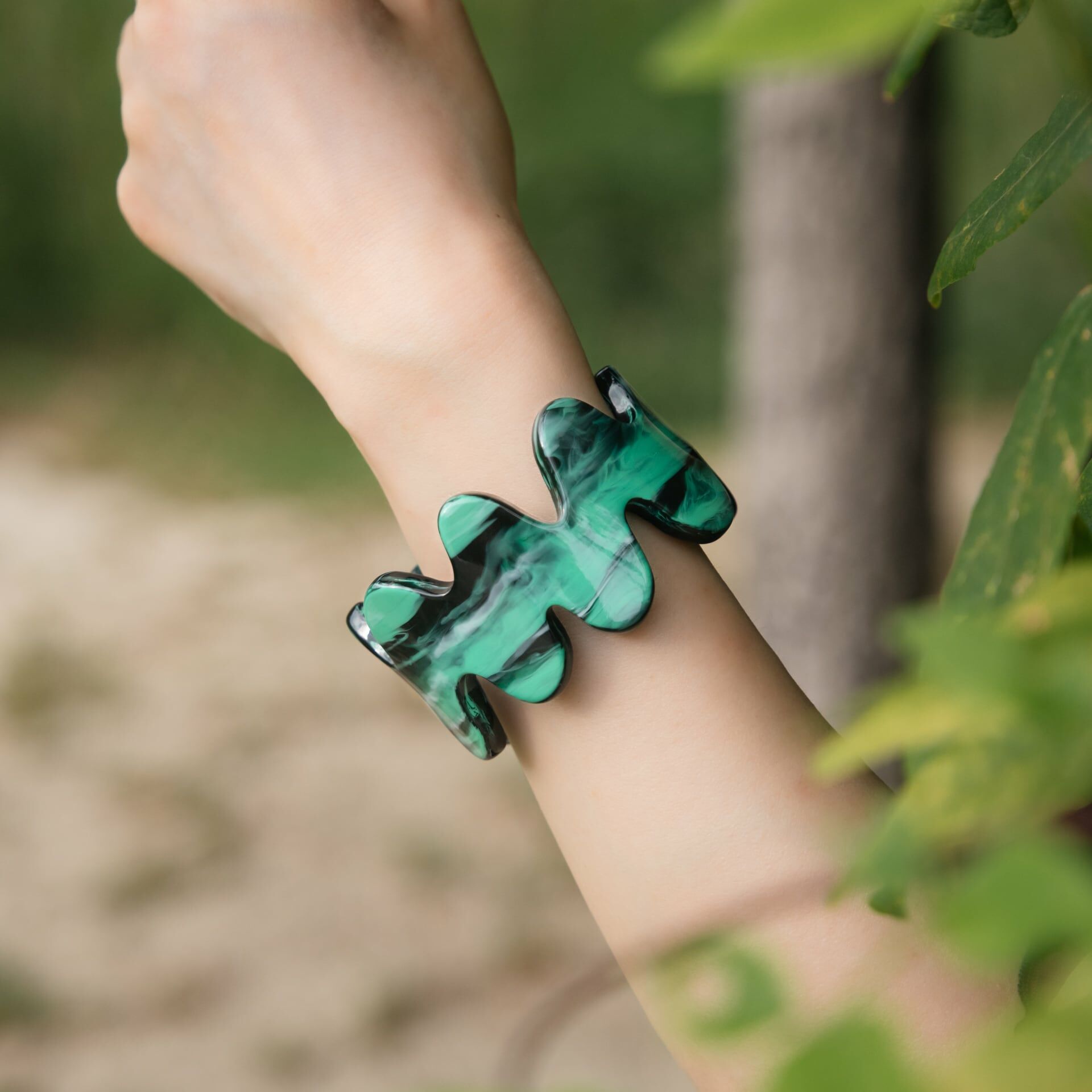 [HAQC.] FLOW 手環 | Green＆Black | NO.26