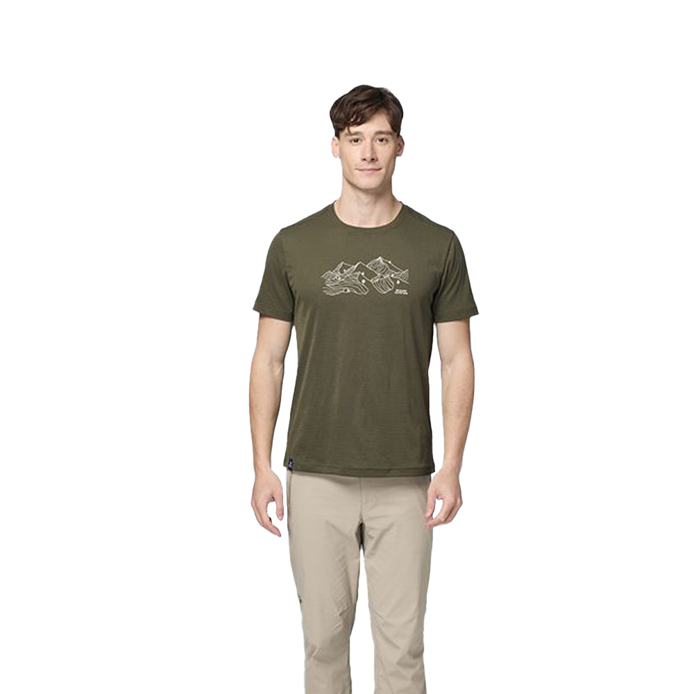 Wildland 荒野 男生態印花抗UV短袖機能 男款 (2色) 10WB31628