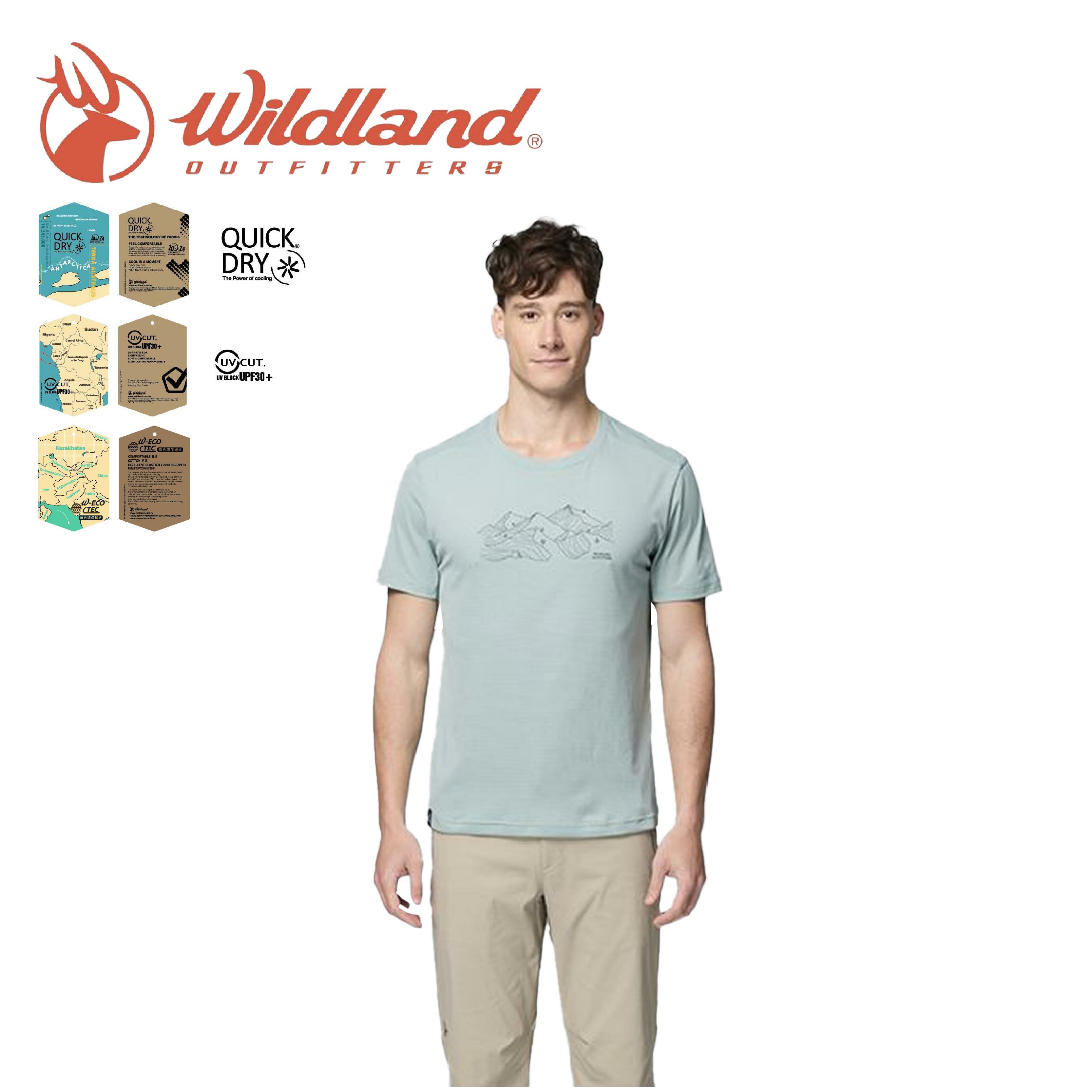 Wildland 荒野 男生態印花抗UV短袖機能 男款 (2色) 10WB31628