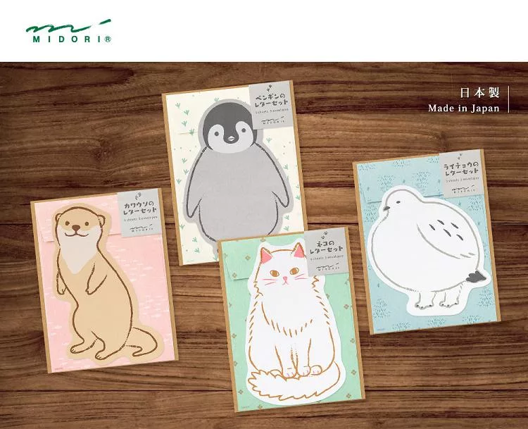 動物造型 信紙組｜MIDORI 日本