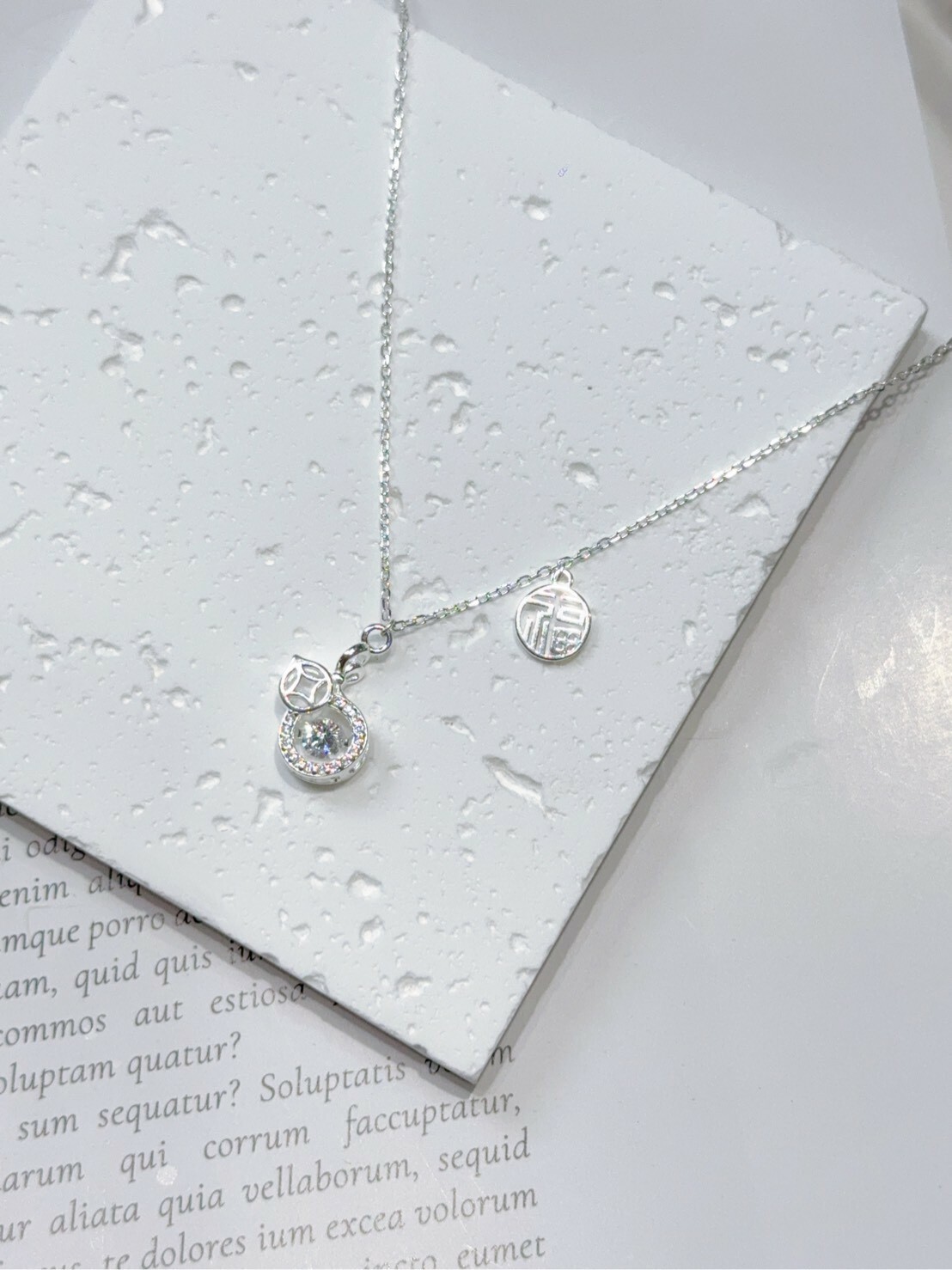 福氣滿滿葫蘆純銀項鍊