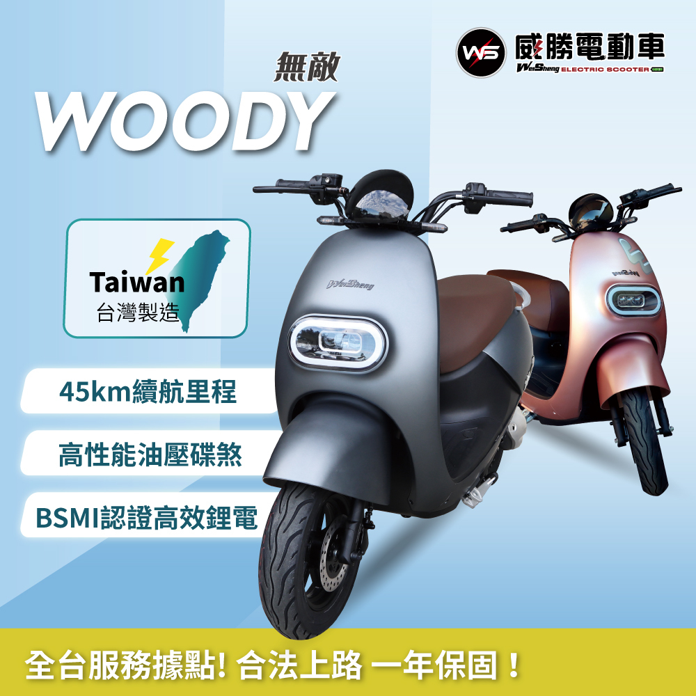 【威勝】TSV50 WOODY 無敵 微型電動二輪車（免駕照/合法上路/微電車）