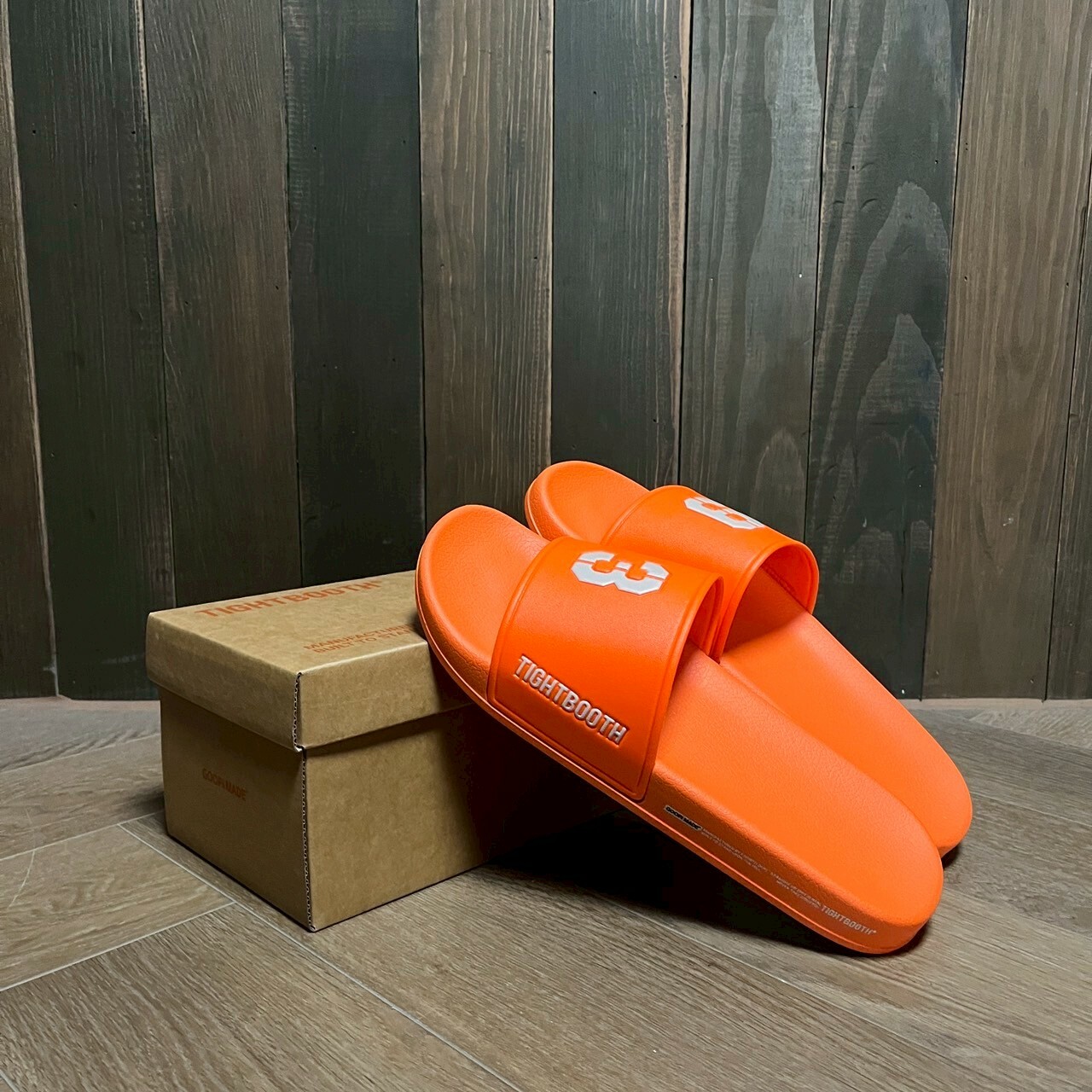 (3) GOOPI x TIGHTBOOTH “GMT-01SP” - TPBR 93 Slippers - Pumpkin SIZE 27CM