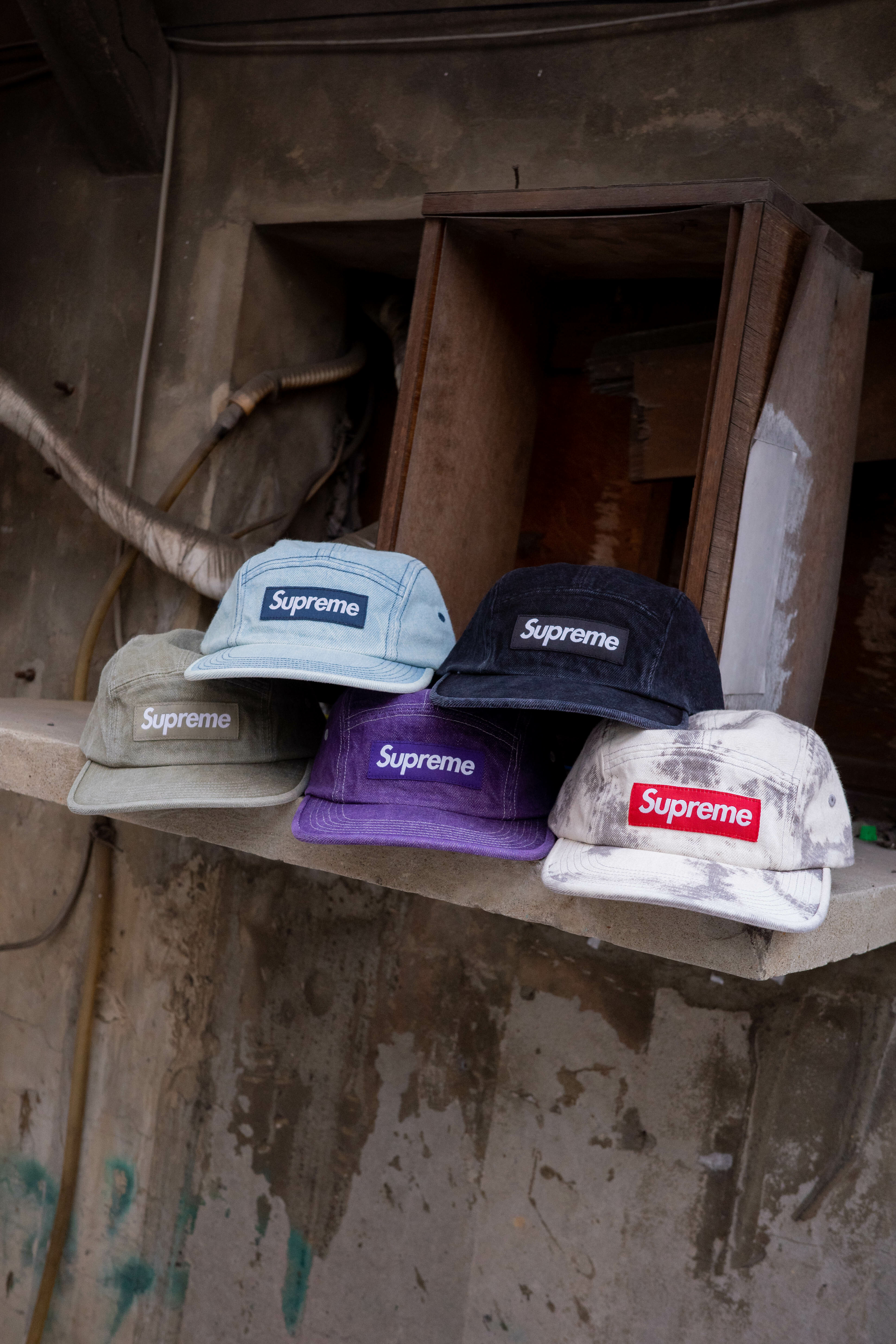 Supreme 五分割帽 denim camp cap ss25h59