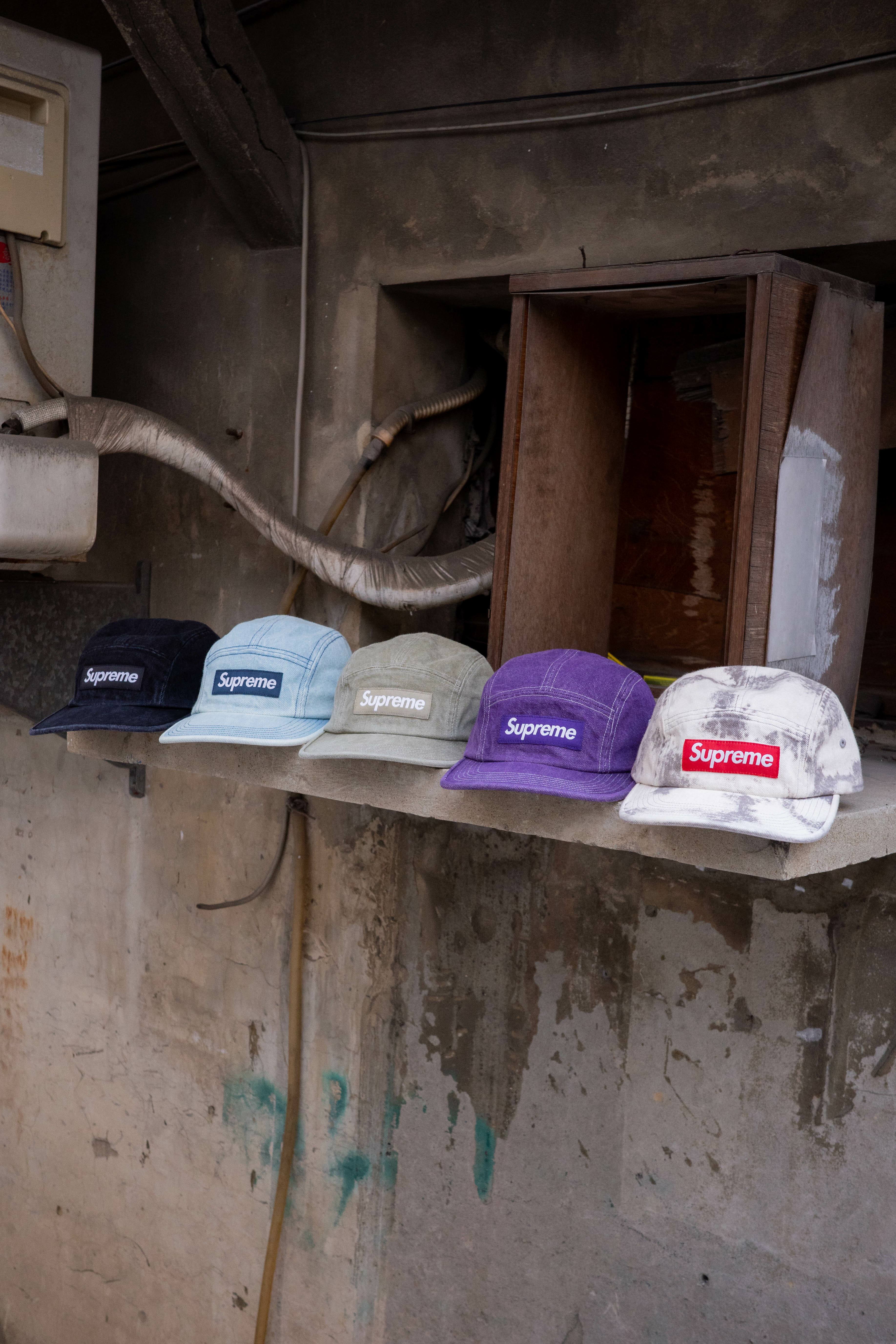 Supreme 五分割帽 denim camp cap ss25h59
