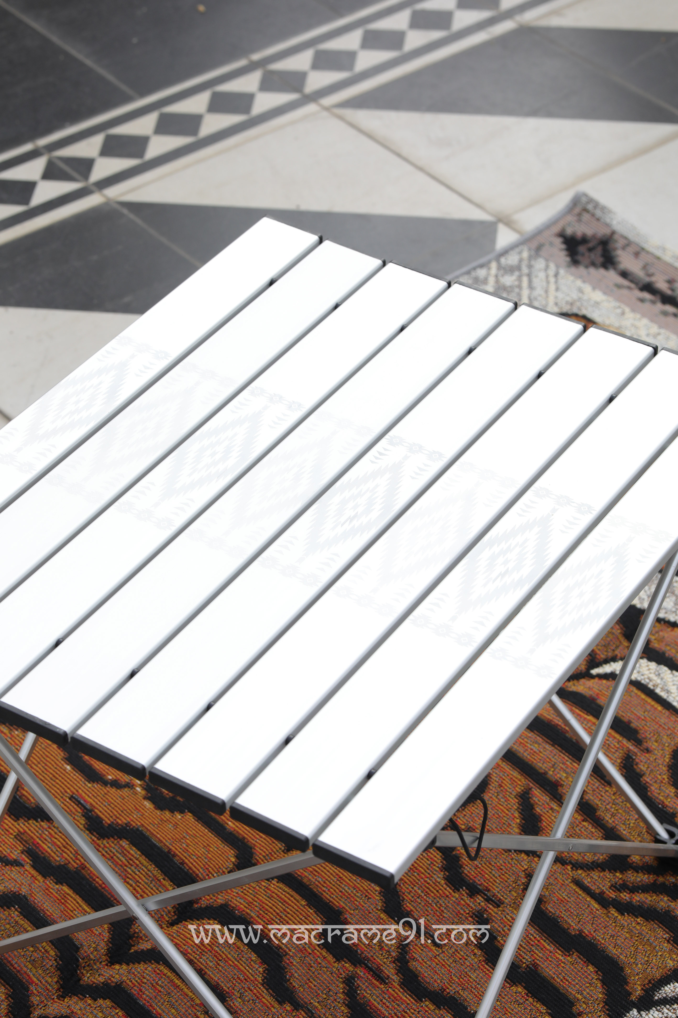 Amina - 戶外鋁合金可摺桌 - CMTP21A3 - Wood / Water (0428)