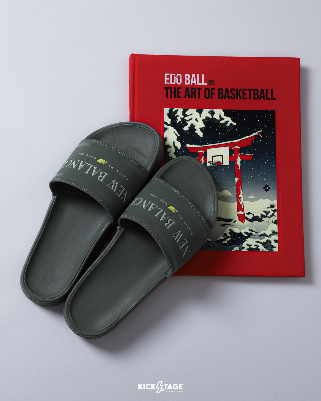 男鞋 NEW BALANCE SLIPPERS 綠色 拖鞋 NB 美式復古 基本 拖鞋 【SMF200Q1】NBS