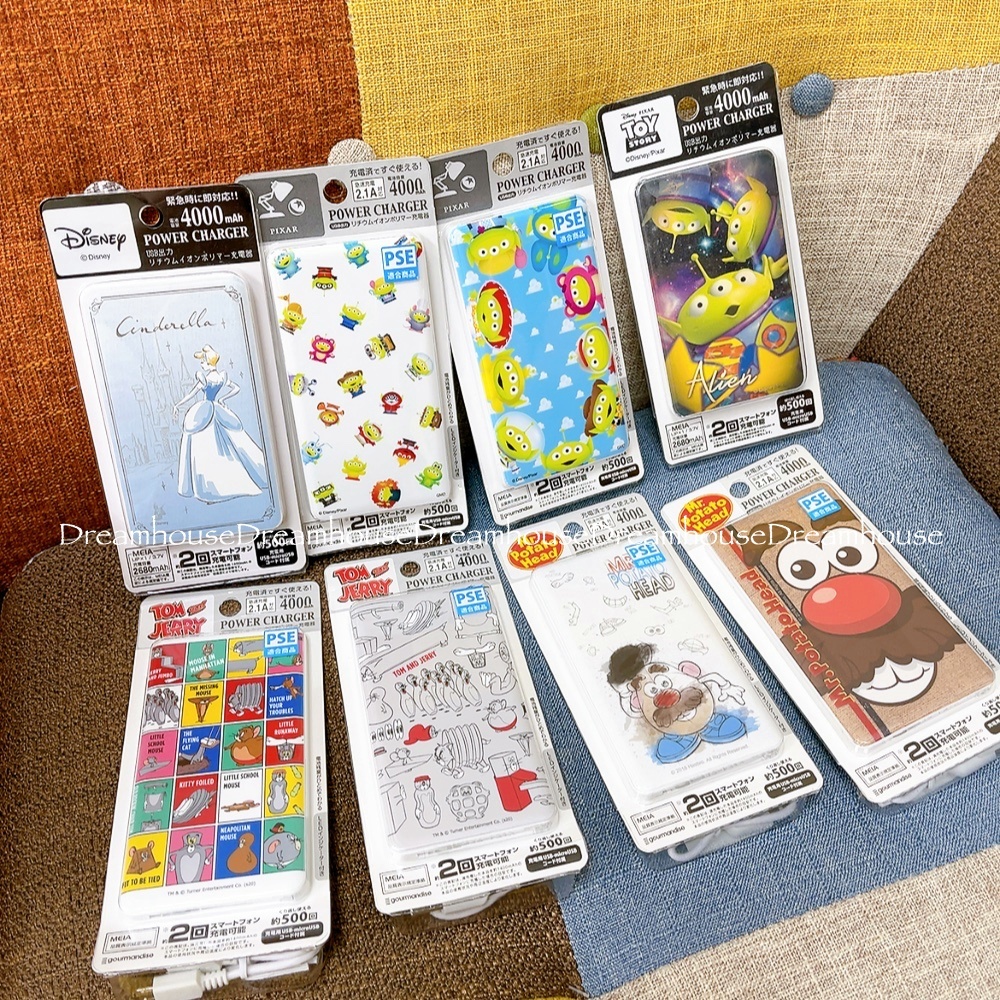 🔋行動電源🔋 湯姆貓與傑利鼠 玩具總動員 蛋頭先生 三眼怪 迪士尼 米奇 米妮 仙度瑞拉 行動電源 充電寶 充電器 行充