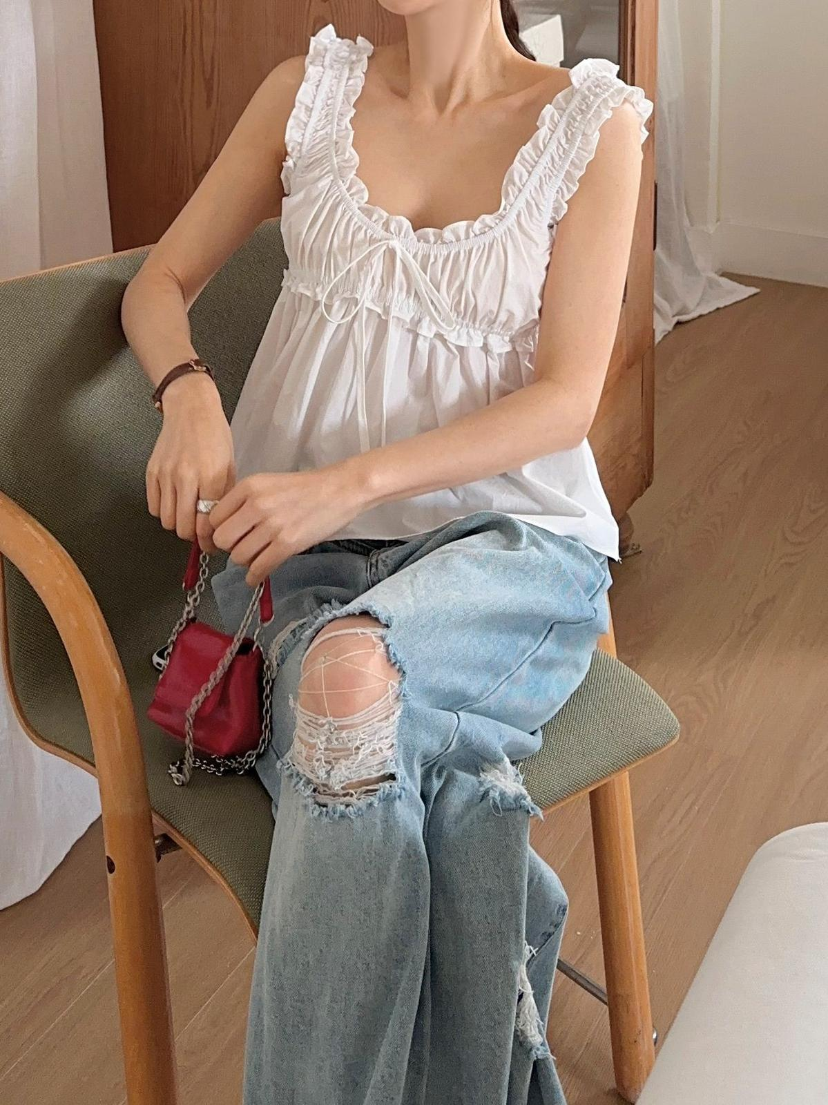 Ruffles娃娃背心(白色)