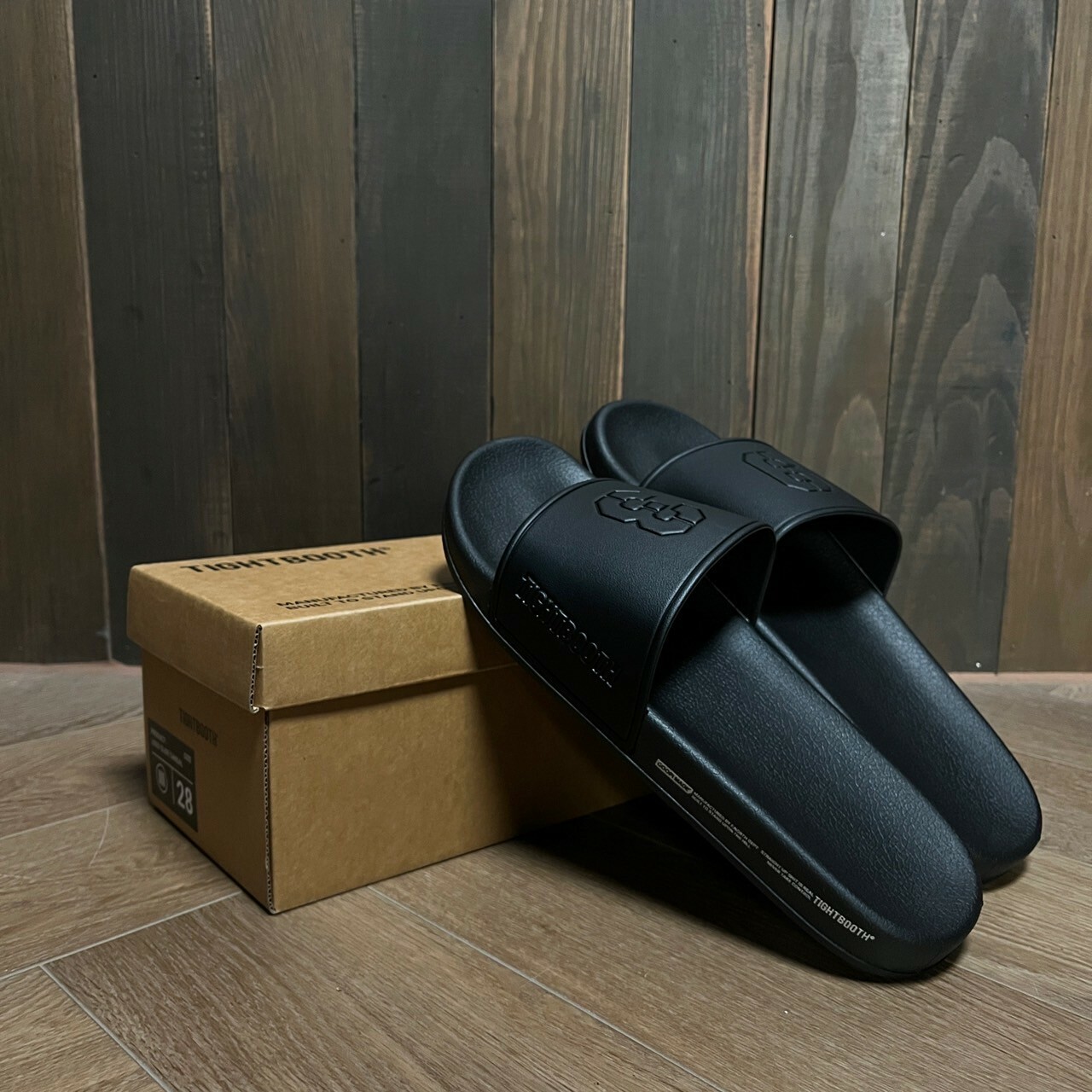 (5) GOOPI x TIGHTBOOTH “GMT-01SP” - TPBR 93 Slippers - Black SIZE 28CM