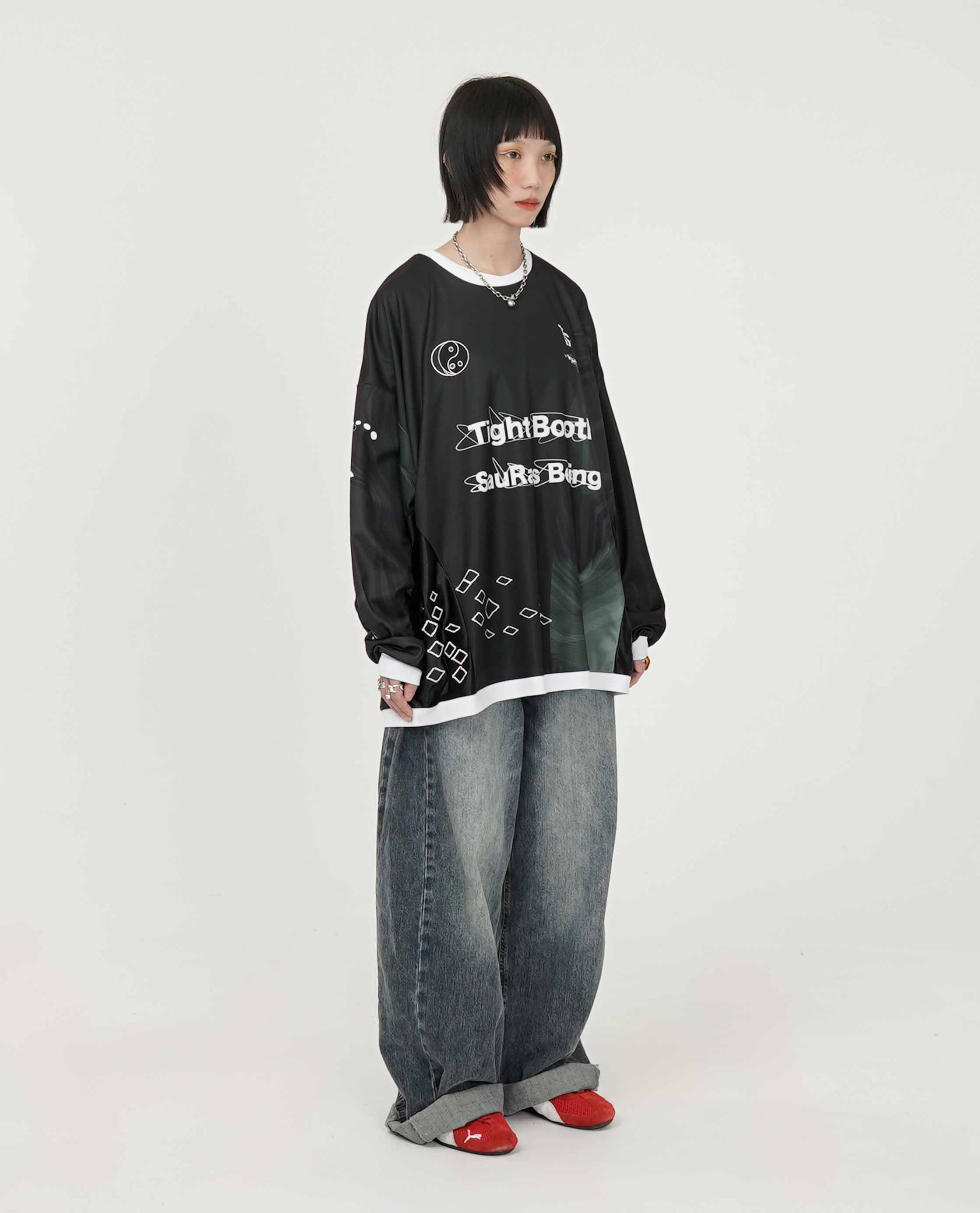 TIGHTBOOTH x SauRas Being L/S SOCCER JERSEY - 25SS