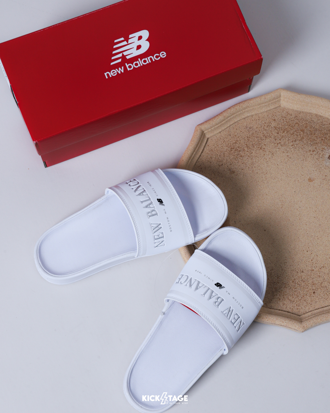 女鞋 NEW BALANCE SLIPPERS  白色 拖鞋 NB 美式復古 基本拖鞋【SWF200H3】NBS