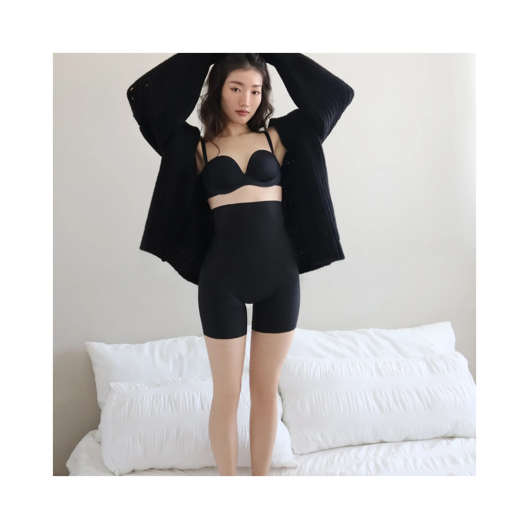 ▲LeReve 透氣高腰美體褲 黑