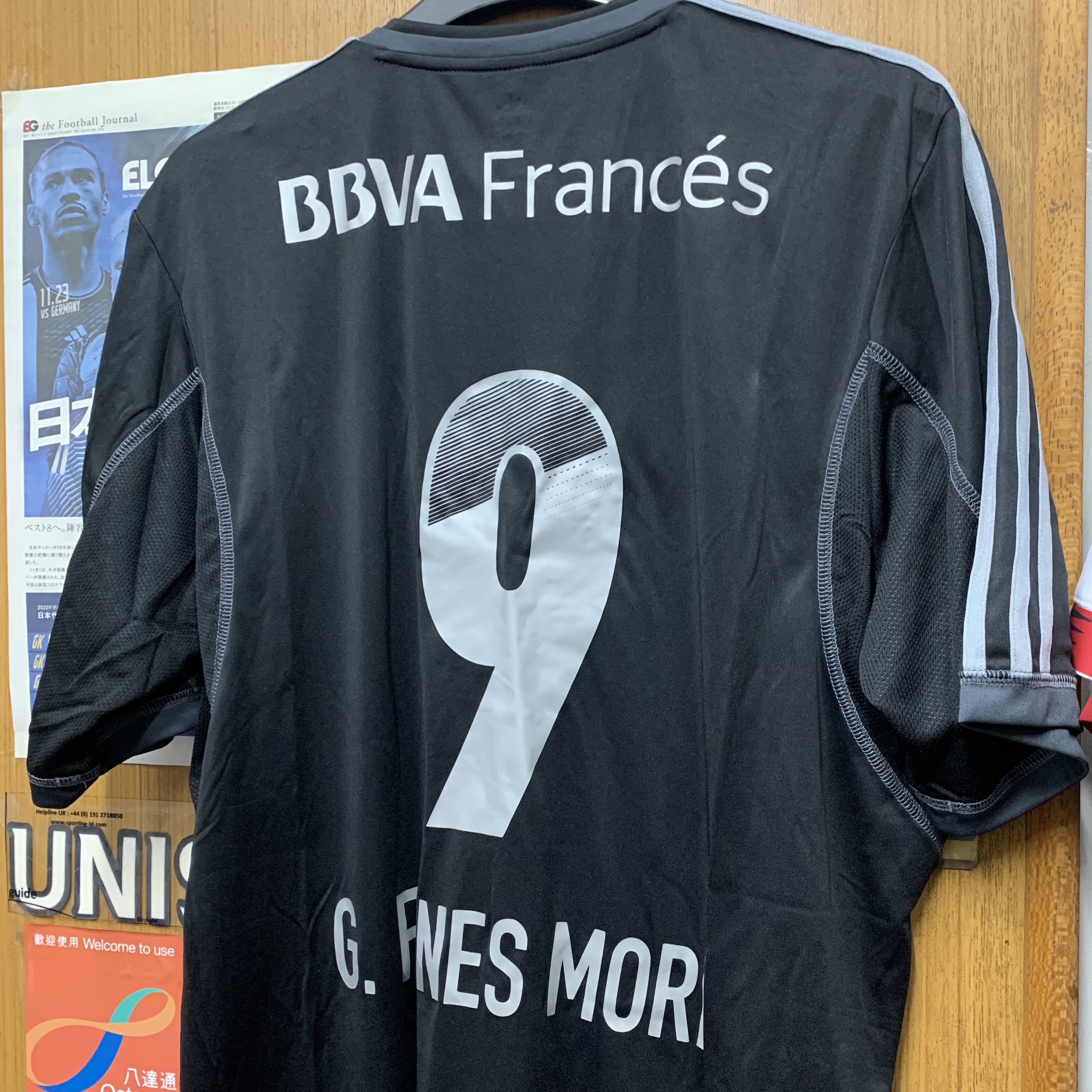 2013 River Plate 75th Anniversary Limited Shirt with 9 G.FUNES MORI [Used, XL 90% New]