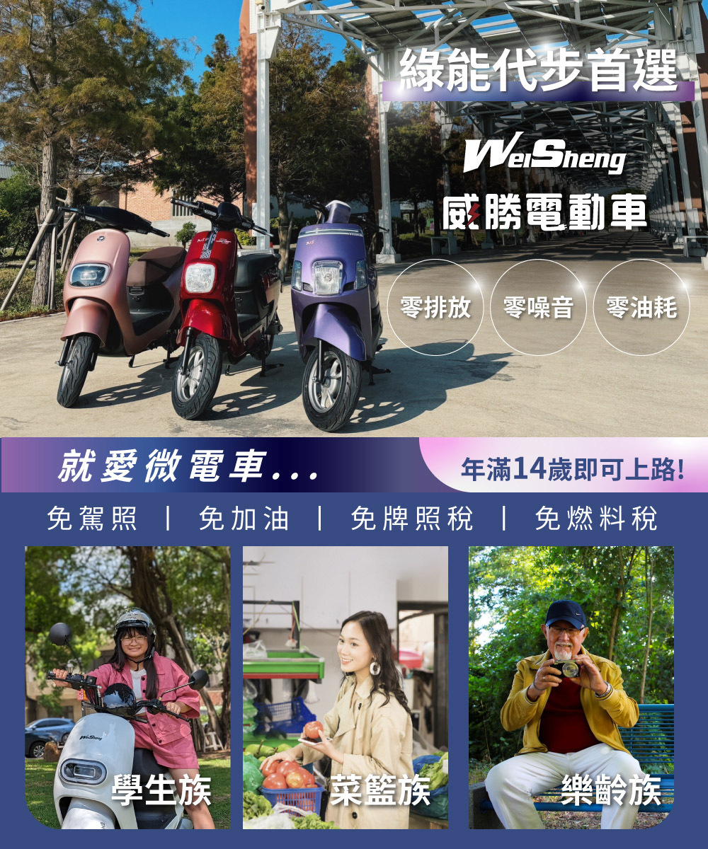 【威勝】TSV35 GENIE 精靈 微型電動二輪車(免駕照/合法上路/微電車)