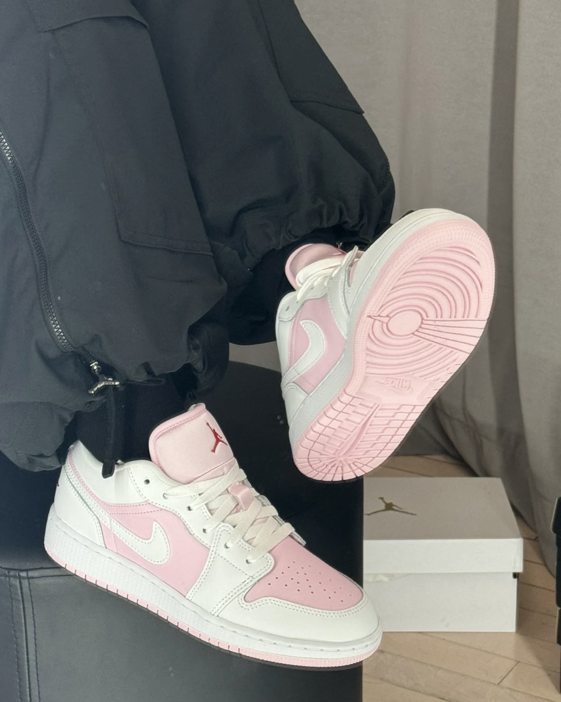 Air Jordan 1 Low GS 櫻花粉 白 粉紅 白粉 AJ1 低筒 一代 大童 女鞋