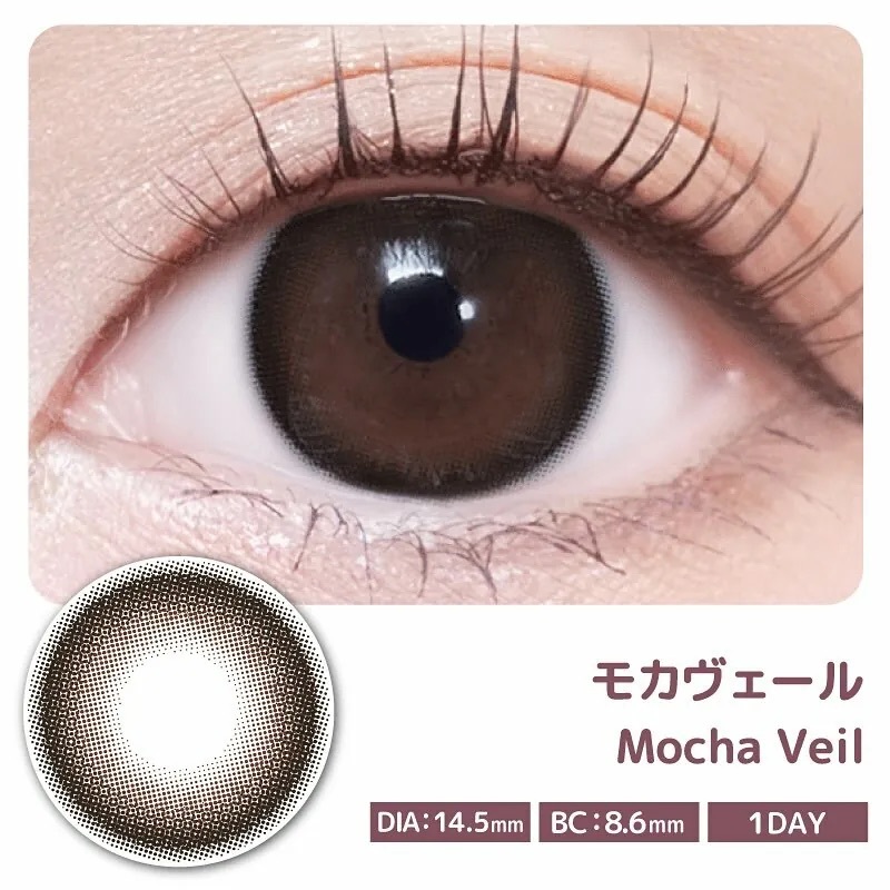 [日拋] Velve Tear 1 Day Mocha Veil｜彩妝隱形眼鏡｜每盒10片