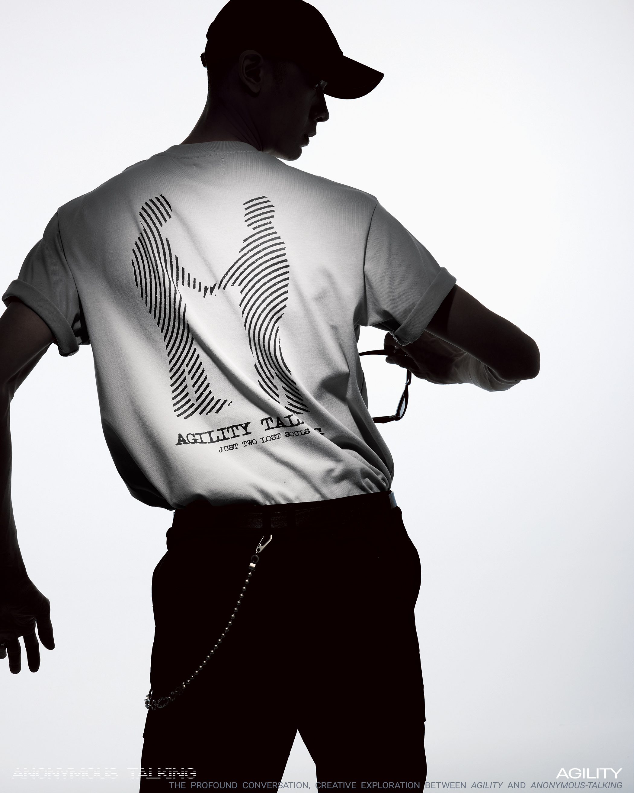Anonymous Talking x AGILITY｜AA-SS02 – TWO LOST SOULS Tee (Gray)