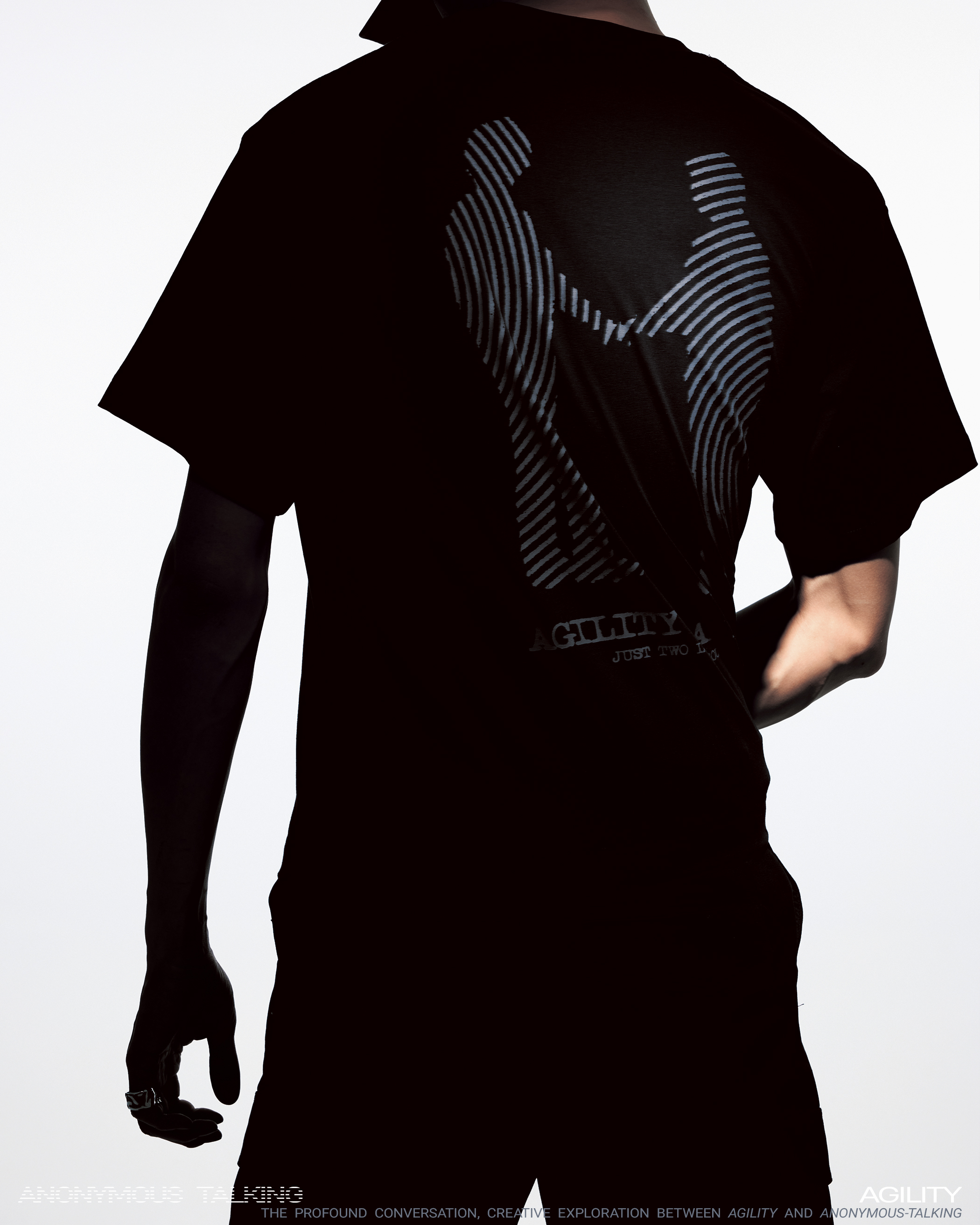 Anonymous Talking x AGILITY｜AA-SS02 – TWO LOST SOULS Tee (Black)