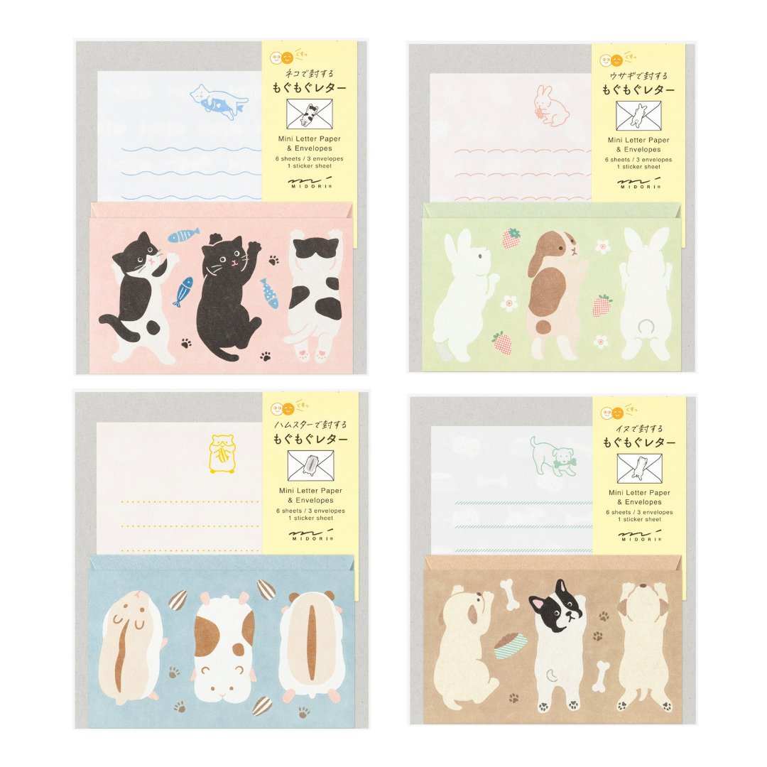 迷你 信紙信封組 附貼紙｜MIDORI 日本