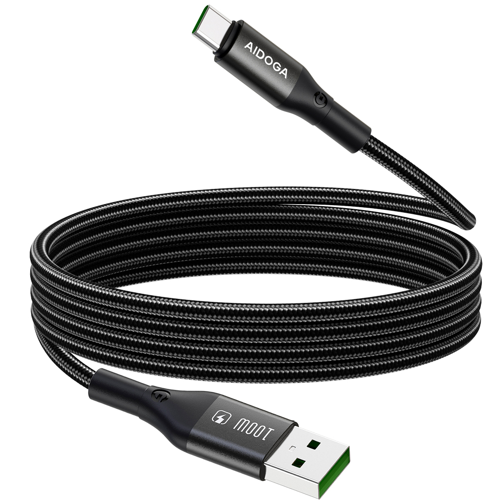 AIDOGA 艾迪伽 100W Type-C充電線傳輸線編織快充線 QC3.0 爵士系列 2M